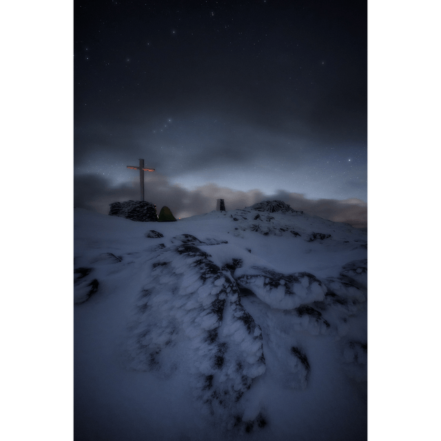 Mt. Brandon at night
