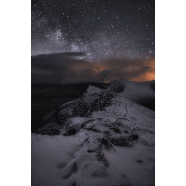 Mt. Brandon at night