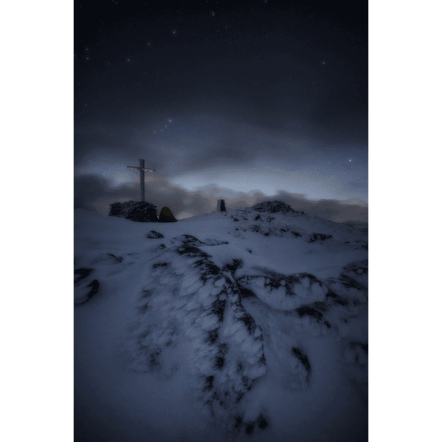 Mt. Brandon at night